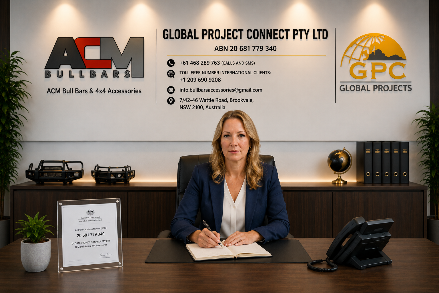 Josie Reischl, Director and Executive Assistant, at the Global Project Connect office