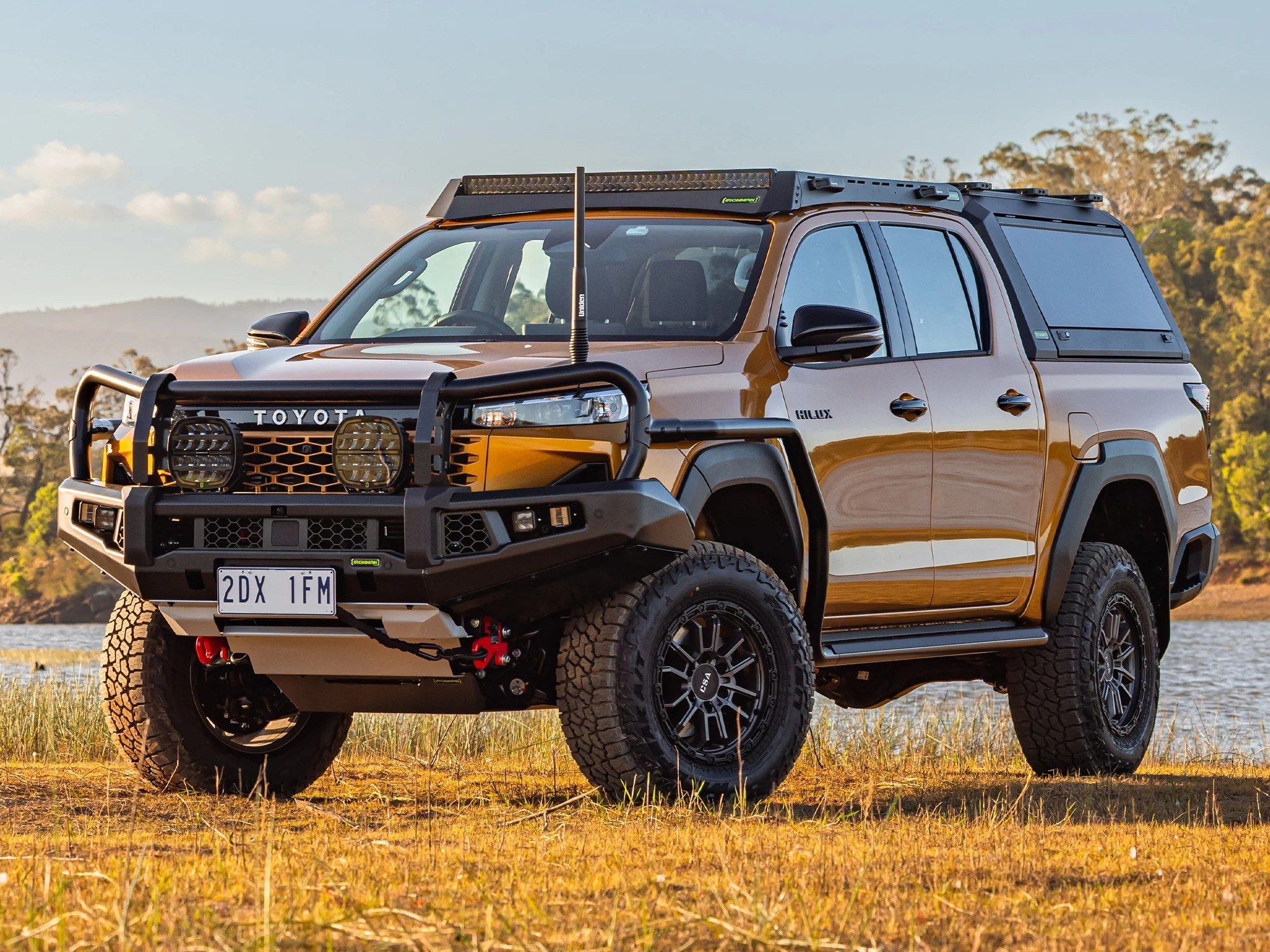 ACM Winch-Compatible Bull Bar fitted to a 4WD