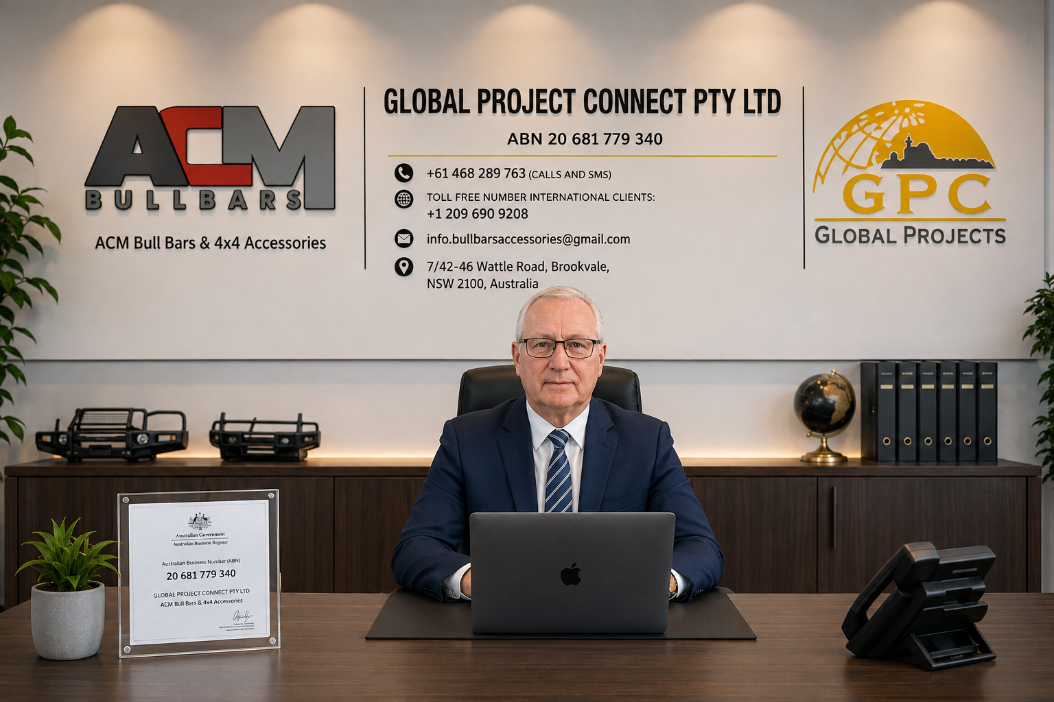 Robert Reischl, Director and Manager (CEO), at the Global Project Connect office